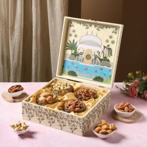 Drahal Premium Diwali Dry Fruit Gift Pack – Almonds, Apricots, Cashews & Walnuts (450 gm total) | Healthy Festive Gift Box for Family, Friends & Corporate Gifting