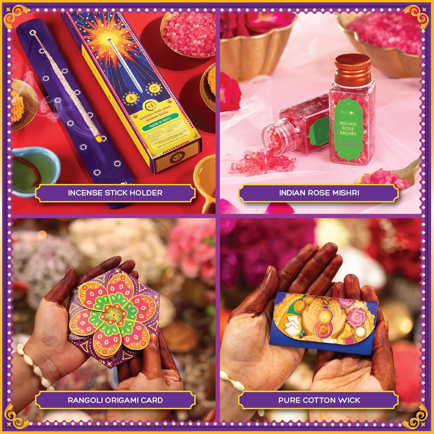 81udzuzmkgl. sl1500 Phool Diwali Dazzle Gift Box 2025 | 13 Premium Festive Items | Luxury Diwali Hamper for Family, Friends & Corporate Gifting