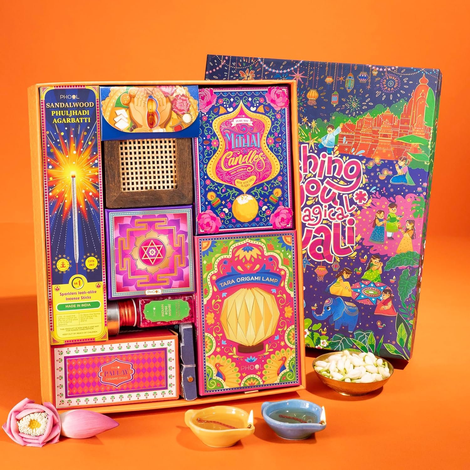 91dp3kujmul. sl1500 Phool Diwali Dazzle Gift Box 2025 | 13 Premium Festive Items | Luxury Diwali Hamper for Family, Friends & Corporate Gifting