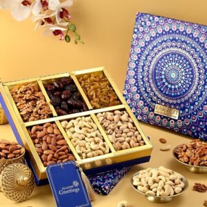 HyperFoods® Diwali Gifts For Family and Friends Corporate Gifts DryFruits Gifts Pack Of 6 DryFruits Gift Box Dry Fruits Combo Pack Dry Fruit Gift Pack Diwali Gift pack Corporate Gifts For Employees