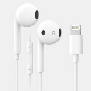 iPhone Earphones Wired – Apple Certified Headphones with Mic – iPhone 7/8/XR/11/12/13/14 Compatible
