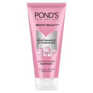 Ponds Bright Beauty Anti-Dullness & Brightening Facewash with Niacinamide | For Glass-Skin Like Shine and with 4X Visibly Brighter Skin, 200gm