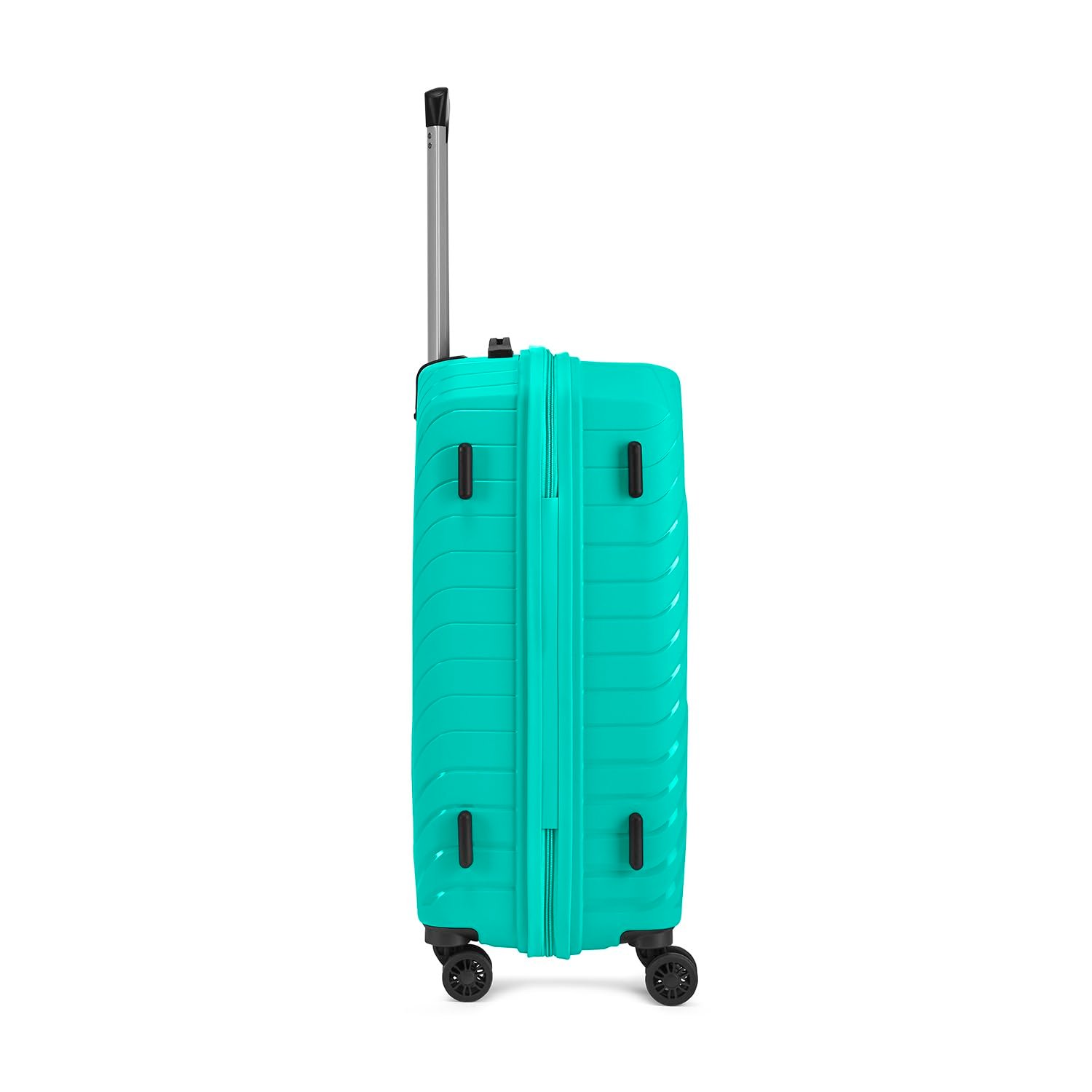 516ktdt8psl. sl1500 Skybags Streax | Check-in Trolley Bag, 66 Cm, Medium Hardside Luggage | 8 Wheels, Combination Lock | Polypropylene | Suitcase for Travel | 5 Year International Warranty | Turquoise