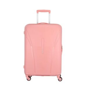 American Tourister Ivy Spinner 77 CM Large Check-in Polypropylene PP Hardside Luggage with Recessed TSA Lock, Trolley Bag with 4 Spinner Wheels for Smooth Travel for Men & Women - Pale Pink