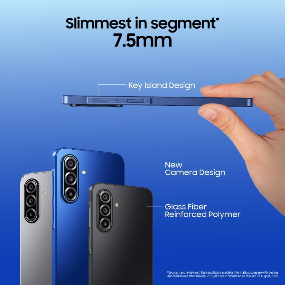 51iepgd4zxl. sl1000 1762508959 3661 Samsung Galaxy A17 5G (Gray, 8GB RAM, 128GB Storage) | with Travel Adapter | 50 MP No Shake Camera | Gemini Live | Circle to Search | Super AMOLED | Corning Gorilla Glass Victus | 7.5mm Sleek | AI