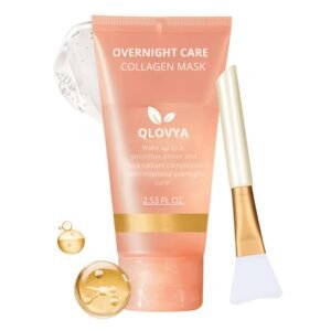 Korean Glass Skin Bio-Collagen Overnight Face Mask for Women, Deep Hydrating Skin Care Facial Masks, Pore Minimizing, Firming & Anti-Aging Hydrogel Mask for Glowing Skin