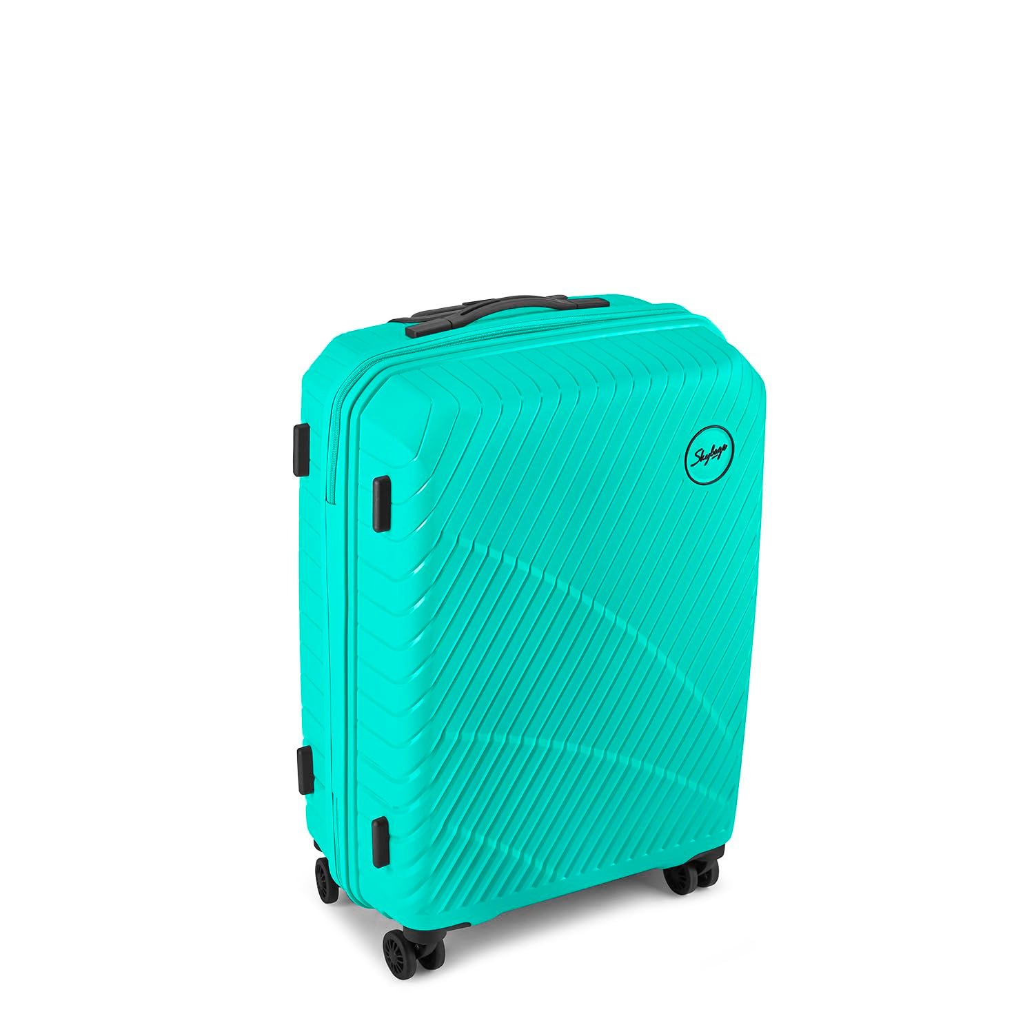 61jxg e2icl. sl1500 Skybags Streax | Check-in Trolley Bag, 66 Cm, Medium Hardside Luggage | 8 Wheels, Combination Lock | Polypropylene | Suitcase for Travel | 5 Year International Warranty | Turquoise