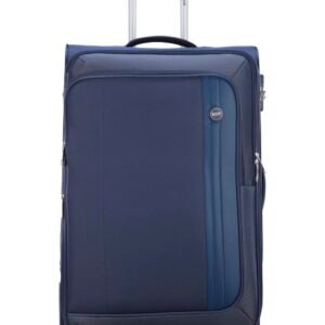 VIP Unicorn Nxt 8W Str 80 Cm | Check-in Polyester Soft Sided 8 Wheels Spinner Trolleys (Blue, Large)