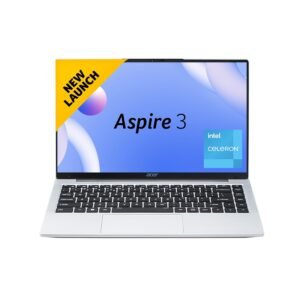 Acer Aspire 3, Intel Core Celeron N4500, 12GB LPDDR4 RAM, 512GB SSD, HD, 14"/35.56cm, Windows 11 Home, Silver, 1.3KG, A324-45, Thin and Light Laptop