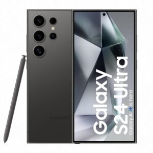 Samsung Galaxy S24 Ultra 5G AI Smartphone with Galaxy AI (Titanium Black, 12GB, 512GB Storage), Snapdragon 8 Gen 3, 200 MP Camera with ProVisual Engine and 5000mAh Battery