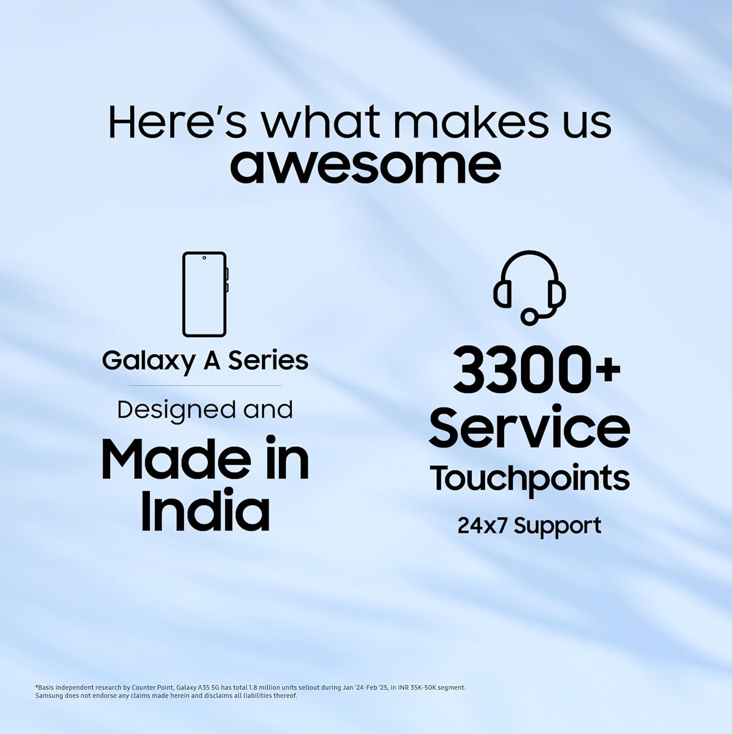 71qucnatzal. sl1500 1762925770 8086 Samsung Galaxy A55 5G (Awesome Iceblue, 12GB RAM, 256GB Storage) | AI | Metal Frame | 50 MP Main Camera (OIS) | Super HDR Video| Nightography | IP67 | Corning Gorilla Glass Victus+ | sAMOLED Display