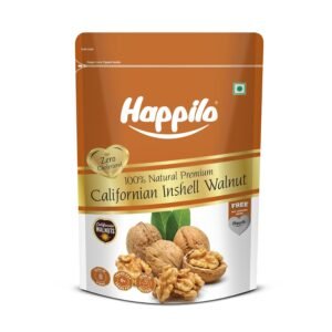 Happilo Premium Inshell Dried Walnut 500g (Pack of 1) | Dry Fruits, Healthy Snacks | Large Size | Walnut with Shell | Rich in Protein, Antioxidants & Source of Omega-3