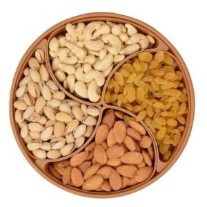 Nutworth diwali Gift Hamper with 400 grams dry fruits (100 Grams each of Cashew,almonds, salted Pista, yellow Raisins)