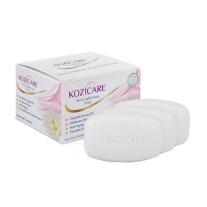 Kozicare Kojic Acid Soap & Glutathione | Whitening | Body Tan Removal | Bath for Men & Women | Remove Dark Spots & Hyperpigmentation | For Glowing Skin - Pack of 3