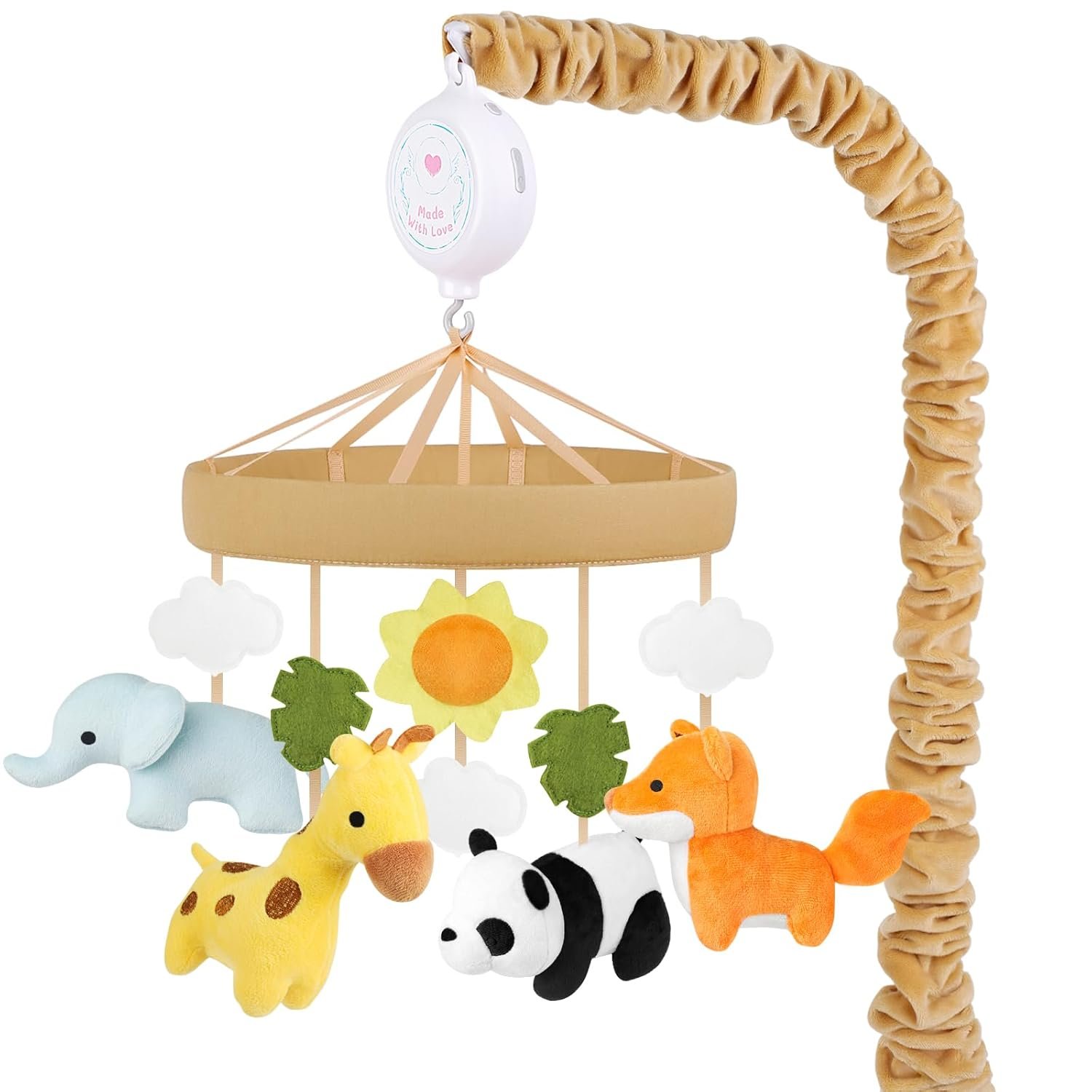 Animals Baby Crib Mobile - Safari Baby Mobile for Crib with 12 Lullabies for Boys & Girls, Nursery Mobiles, Fits Standard Cribs, Forest Nursery Decor Animals Baby Crib Mobile - Safari Baby Mobile for Crib with 12 Lullabies for Boys & Girls, Nursery Mobiles, Fits Standard Cribs, Forest Nursery Decor