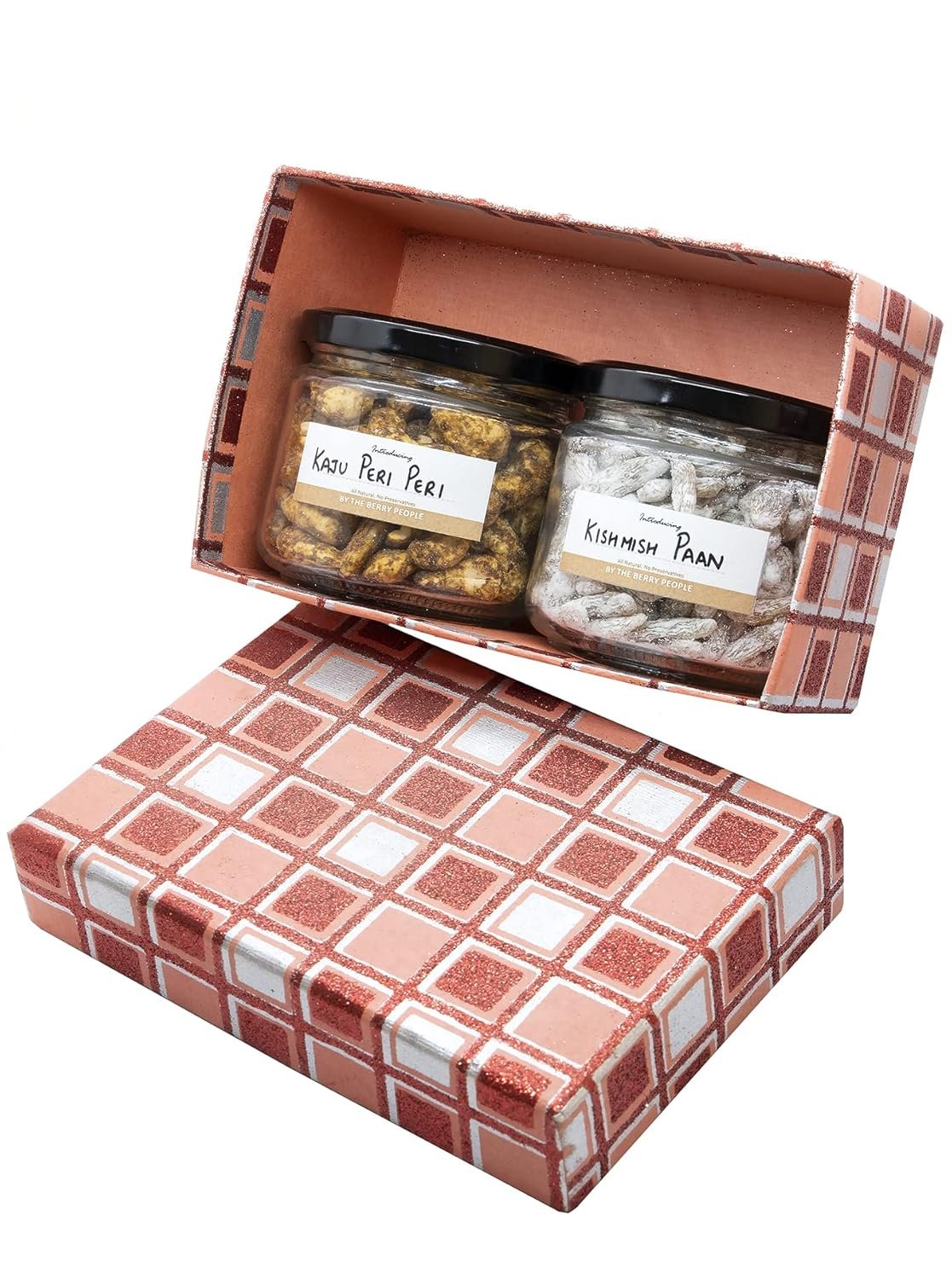 The Berry People: Wholesome Treats Gift Hamper - Flavoured Dry Fruits Combo of Kaju Peri Peri & Kishmish Paan | Nutritious Pack & Healthy Snacks for All Occasions | Diwali Gift The Berry People: Wholesome Treats Gift Hamper - Flavoured Dry Fruits Combo of Kaju Peri Peri & Kishmish Paan | Nutritious Pack & Healthy Snacks for All Occasions | Diwali Gift