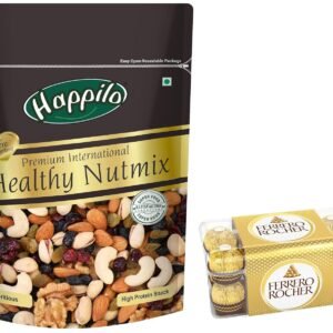 Happilo Premium International Healthy Nutmix 200g & Ferrero Rocher, 16 Pieces, 200 gm