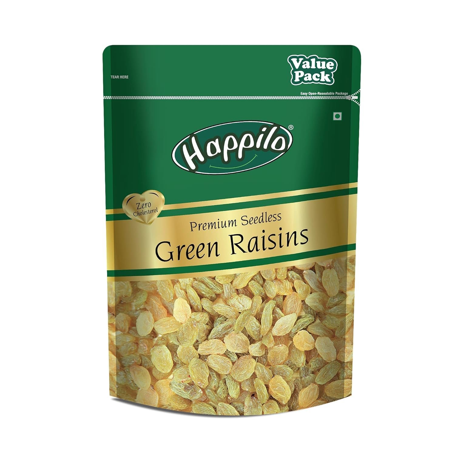 81g2wdx2znl. sl1500 Happilo Premium Seedless Green Raisins 500g Value Pack & Ferrero Rocher, Exquisite Hazelnut and Milk Chocolate Premium Gift Box, 16 pieces (200 g)
