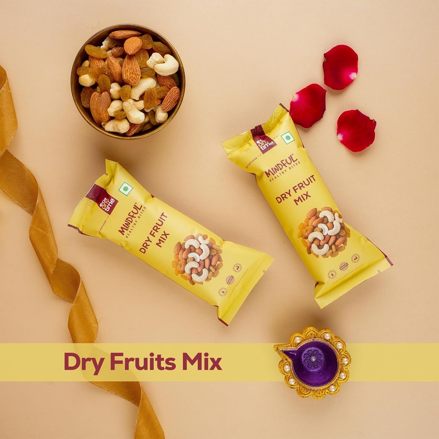 81j6xouqlel. sl1500 Eat Anytime Diwali Dhamaka Hamper | 11 Items Diwali Gift Box with Dry Fruits, Chocolates, Date Laddoos, Roasted Namkeen, Beautiful Diyas, Rangoli, Lights & more | Perfect Family & Corporate Gifting