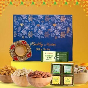Healthy Master Diwali Dream Collection | Premium Diwali Gift Hamper | Dry Fruits, Chocolates & Energy Bar with Designer Diya | Luxury Diwali Gift Pack for Family, Friends & Corporate Gifting