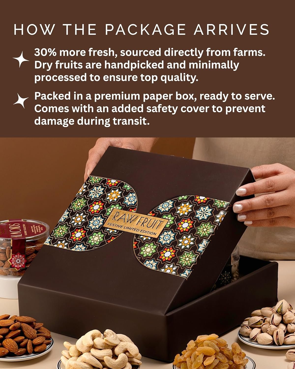 81to8ijb1ll. sl1500 HyperFoods® Diwali Gifts for Family and Friends DryFruit Combo Pack DryFruits Gift Box Small Pet Jars Pack Of 4 Dry Fruits Cashewa Walnuta Almonda Pistachios Nuts and Dry Fruits Combo