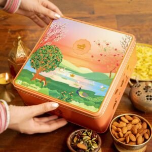 Paper Boat Diwali Dry Fruits Gift Box, 526g - Diwali Gift Hamper | Festive Dry Fruit Gift | Assorted Mixed Nuts, Dry Fruits & Trail Mix | Cashew, Almonds, Berries and Mixed Nuts