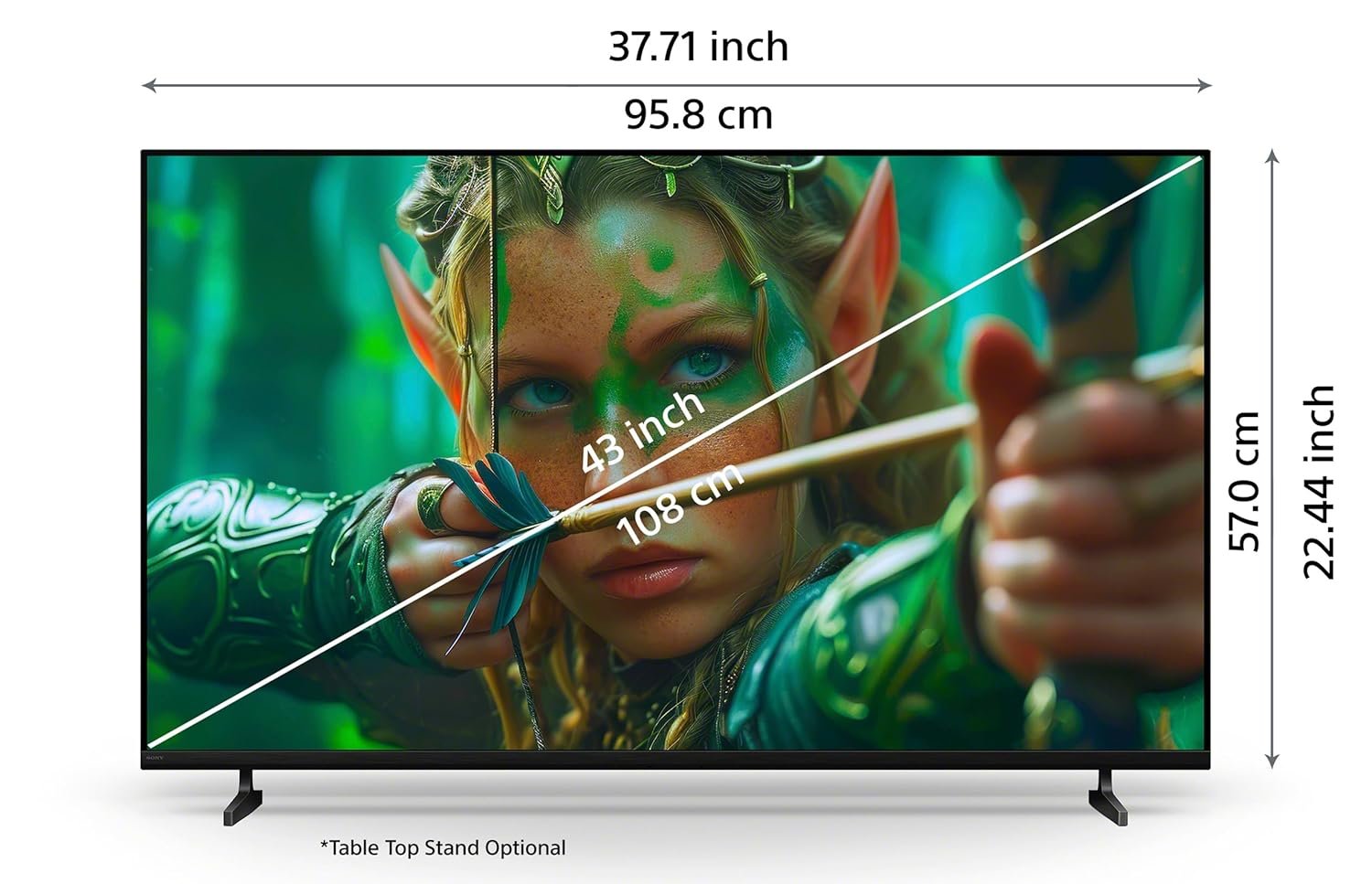 81y4d9gsjul. sl1500 Sony 108 cm (43 inches) BRAVIA 2M2 Series 4K Ultra HD Smart LED Google TV K-43S22M2