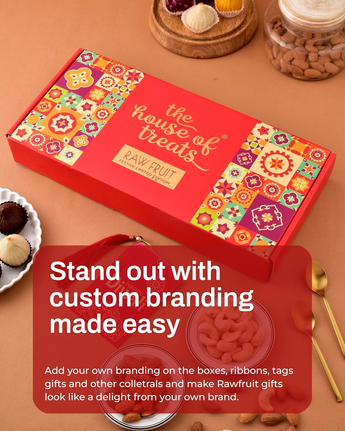 918e4zlht3l. sl1500 1762665130 8596 Hyperfoods Diwali Gift Hamper Diwali Gift Box Diwali Hamper Diwali Gift Items Diwali Dry Fruits Gift Box Diwali Sweets Gift Box Diwali Gifts For Employees Milkcake Cashew Almond