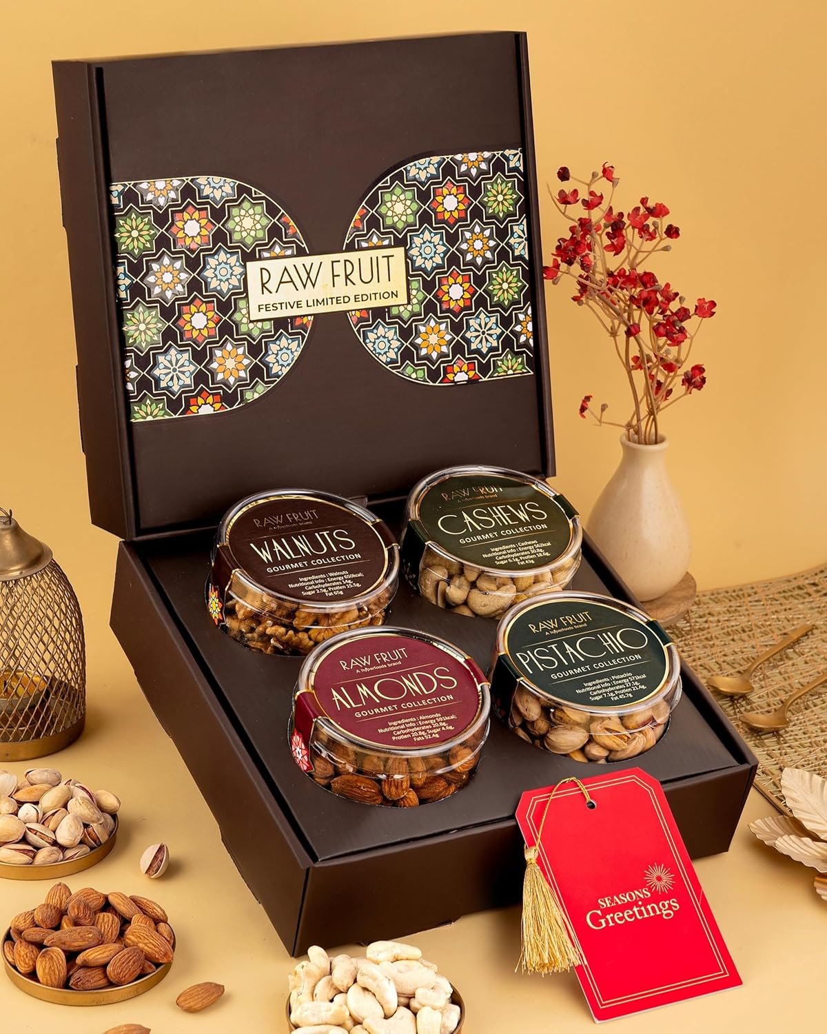 HyperFoods® Diwali Gifts for Family and Friends DryFruit Combo Pack DryFruits Gift Box Small Pet Jars Pack Of 4 Dry Fruits Cashewa Walnuta Almonda Pistachios Nuts and Dry Fruits Combo HyperFoods® Diwali Gifts for Family and Friends DryFruit Combo Pack DryFruits Gift Box Small Pet Jars Pack Of 4 Dry Fruits Cashewa Walnuta Almonda Pistachios Nuts and Dry Fruits Combo