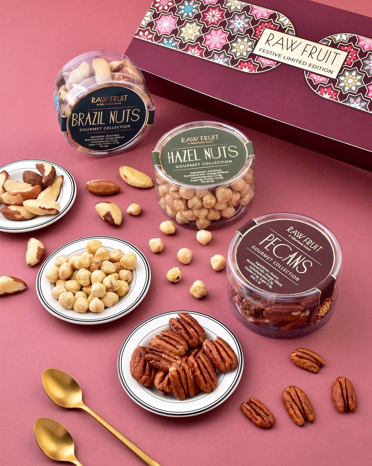 91p6na pfal. sl1500 Hyperfoods Diwali Gifts For Family Diwali Dry Fruits Gift Box Diwali Gift Hampers Diwali Gifts For Employees Diwali Gift Items Small Pet Jar Pack Of 3 Dry Fruits Pecans Hazelnut