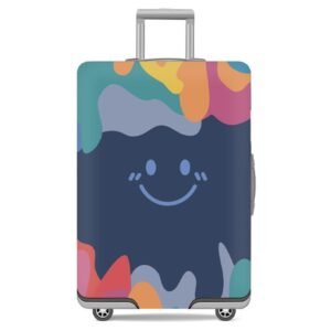 Dash Designs Luggage Covers Trolley Bag Covers Made of 300 gm Elastic Material Durable Washable Dust Proof Anti-Scratch Suitcase Travel Bags Cover for Luggage - XL (29-32) inch - Wanderlust