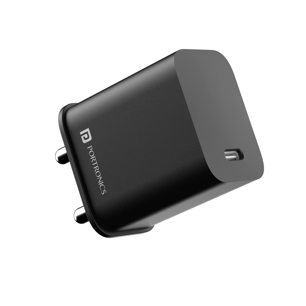 Portronics Adapto 20C Type C 20w Adapter for iPhone 14/14 Plus/ 14 Pro/ 14 Pro Max, iPhone 13/13 Pro/13 Pro Max/13 Mini, 12/12 Mini/ 12 Pro Max, iPhone 11 Series with PD 3.0, (Black) Portronics Adapto 20C Type C 20w Adapter for iPhone 14/14 Plus/ 14 Pro/ 14 Pro Max, iPhone 13/13 Pro/13 Pro Max/13 Mini, 12/12 Mini/ 12 Pro Max, iPhone 11 Series with PD 3.0, (Black)