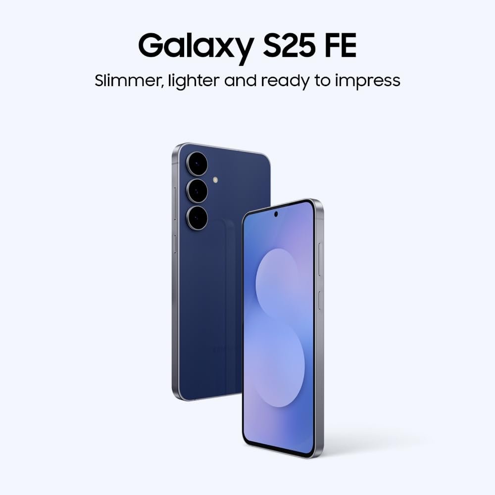 41ywhgjzwl. sl1000 Samsung Galaxy S25 FE 5G Smartphone with Galaxy AI (JetBlack, 8GB RAM, 512GB Storage), 12MP Front Camera, ProVisual Engine, Long Battery Life