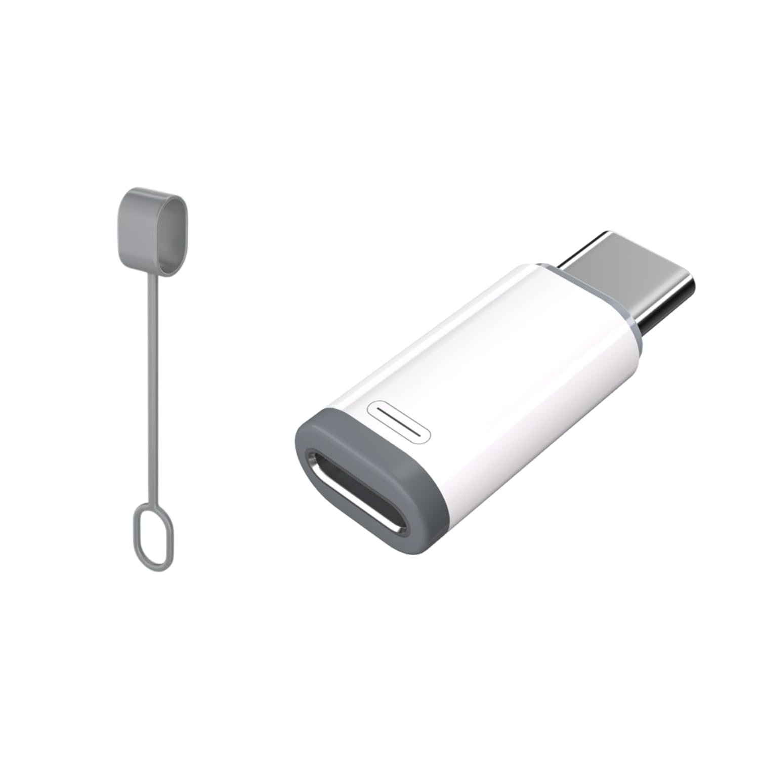 Type C Male to Lightning Female Adapter | USB C Converter for Earphones, Charging & Audio | Type C Compatible with iPhone, iPad, Android & Type C Devices, with Lanyard Type C Male to Lightning Female Adapter | USB C Converter for Earphones, Charging & Audio | Type C Compatible with iPhone, iPad, Android & Type C Devices, with Lanyard