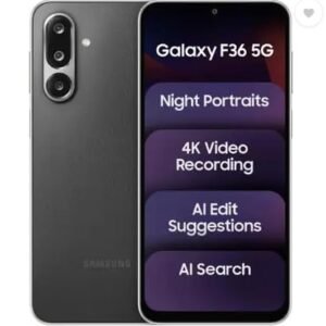 Samsung Galaxy F36 5G, Black (6GB, 128GB)