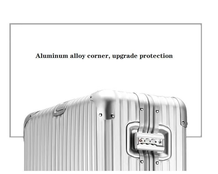 41jpcthygll 1766703713 5355 PYB Autograph – Premium Full Aluminium Trolley Bags for Travel, Zipless Check in Medium Suitcase with TSA Lock, Noiseless 360° Rotating 8 Wheels, Compression Pads and Divider (Silver, Medium -24 Inch)