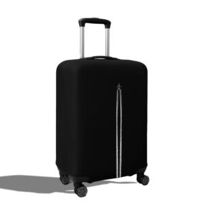 WanderWraps Spendex Polyester Protective Luggage Cover | Hard Luggage Trolley Bag Cover | Washable | Dust Proof | Stretchable | M - 24 inch | Skytrail||