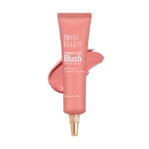 Swiss Beauty Cream It Up Blush | Highly pigmented | Super-blendable | Long-lasting | Enriched with Shea Butter | Multipurpose | Shade-03 Cheeky Peach, 10ml