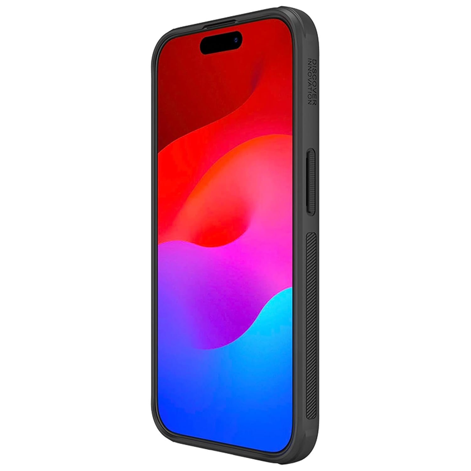 518thrc9lwl. sl1500 Nillkin Case for Apple iPhone 15 Pro (6.1 Inch) Super Frosted Shield Pro Hard Back Soft Border (PC + TPU) Shock Absorb Cover Raised Bezel Camera Protect PC Without Logo Cut Black Color