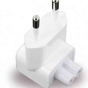 Lukzer Universal EU Plug Adapter 2 Pin Travel Charger Converter Compatible with Apple MacBook Pro Air iPhone iPad iPod PowerBook iBook Power Adapters Portable Europe Travel Charger Plug