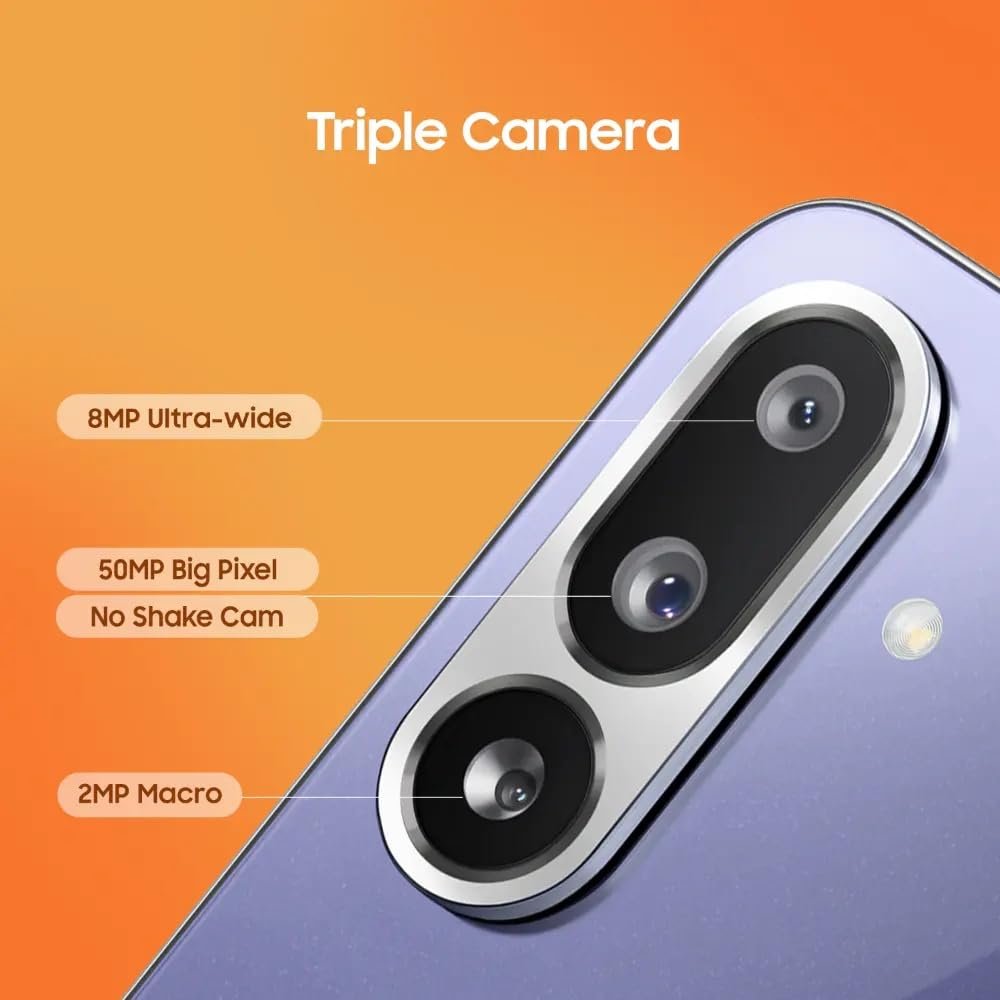 519fstvkgwl. sl1000 Samsung Galaxy F56 5G (Violet, 8GB RAM, 128GB Storage) | Super AMOLED+ 120Hz Display | AI Features | 50MP Triple Camera | 5000 mAh Battery