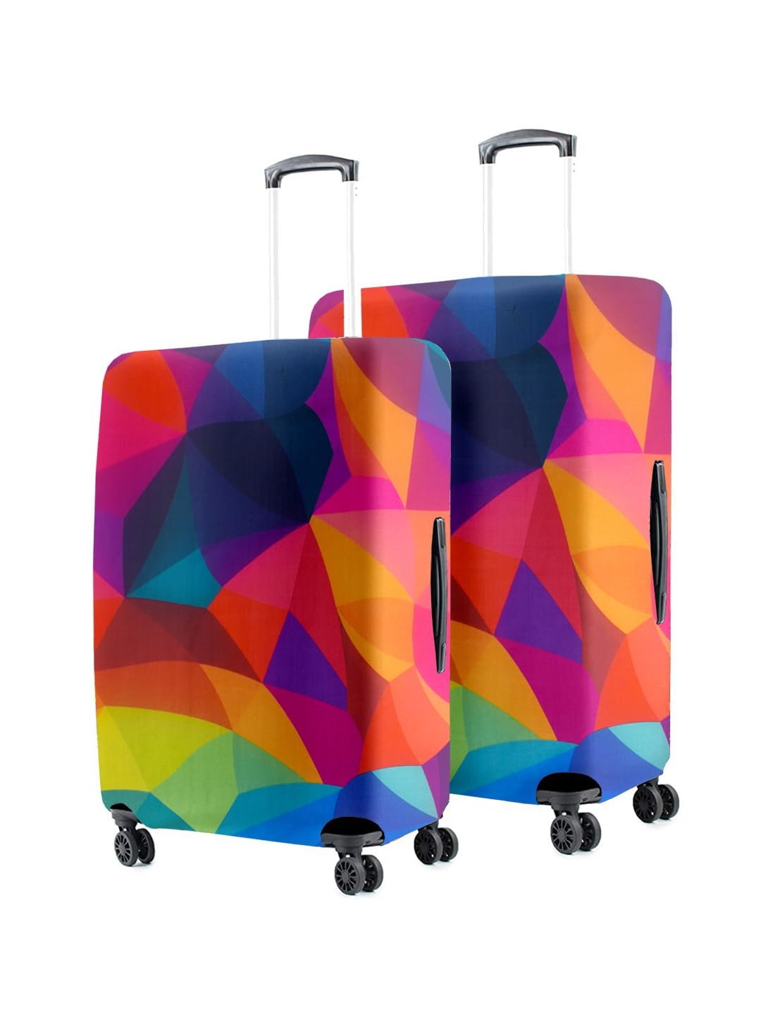 51a4gdclpcl. sl1440 Cortina Polyester Luggage Cover Trolley Travel Covers Washable Dust Proof Anti-Scratch Suitcase Protector, Small-Multicolor