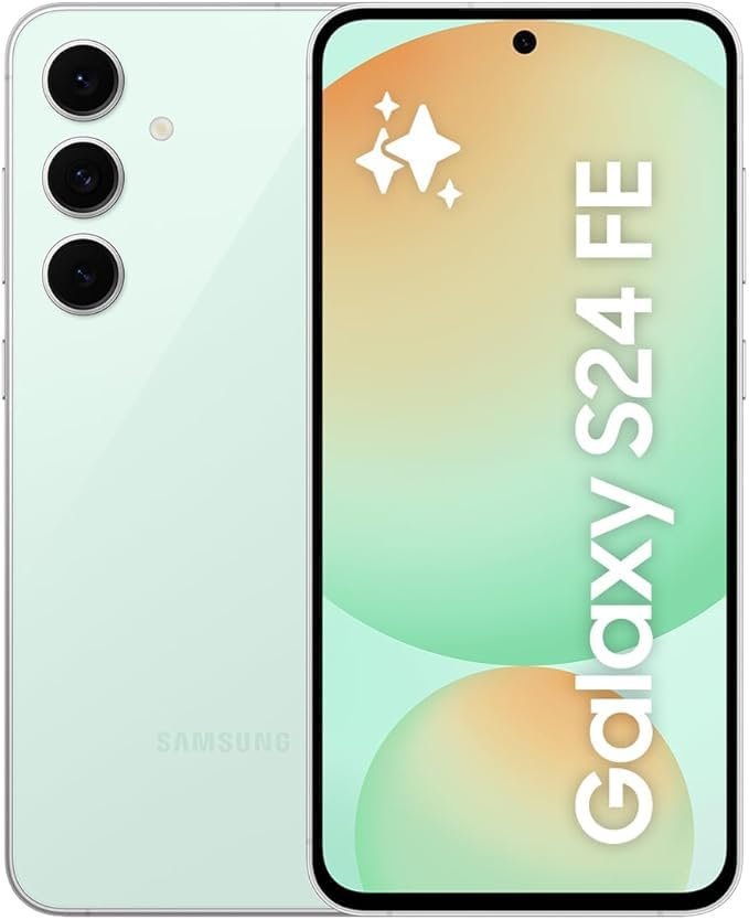 Samsung Galaxy S24 FE 5G (Mint, 8GB RAM+ 256GB Storage) | Exynos 2400e Processor | Dynamic AMOLED Display | Dual Nano-SIM | 4700mAh Battery Samsung Galaxy S24 FE 5G (Mint, 8GB RAM+ 256GB Storage) | Exynos 2400e Processor | Dynamic AMOLED Display | Dual Nano-SIM | 4700mAh Battery