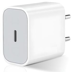 Original Apple-Certified 20W USB-C Adapter | Fast iPhone Adaptor for iPhone 11, 12, 13, 14, XR, XS/PRO/MAX, SE & iPad | MFi Certified Adapter (White)