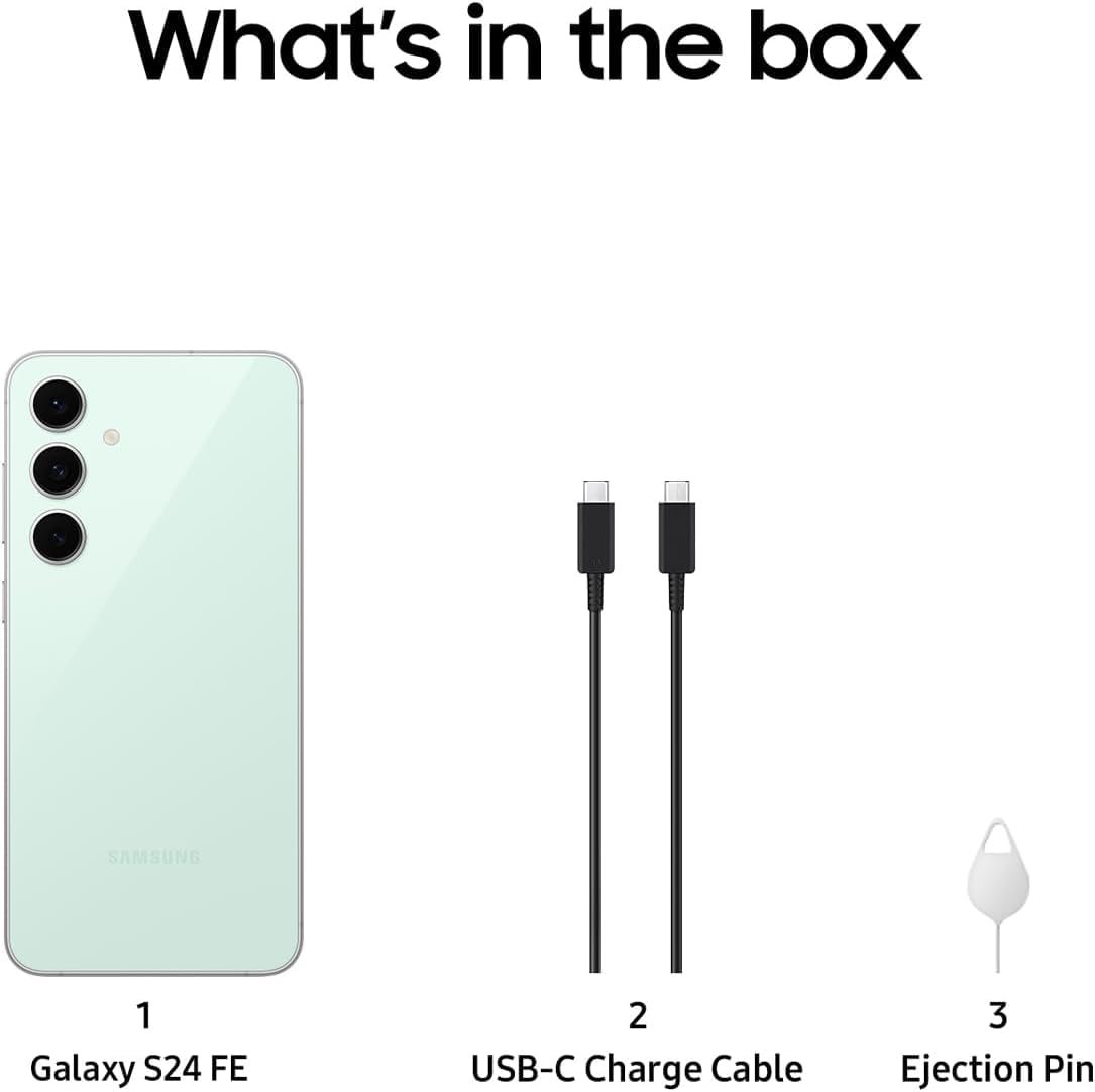 51iru8kkakl. sl1085 Samsung Galaxy S24 FE 5G (Mint, 8GB RAM+ 256GB Storage) | Exynos 2400e Processor | Dynamic AMOLED Display | Dual Nano-SIM | 4700mAh Battery