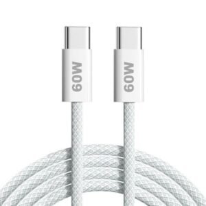 JGD ORIGINAL 60W iPhone 15 USB C to USB C Cable(60W/3A) USB C Charger Cable Fast Charging for iPhone 15 Pro/Plus/Pro Max,iPad Mini 6/ Pro 2021,MacBook Pro,and More