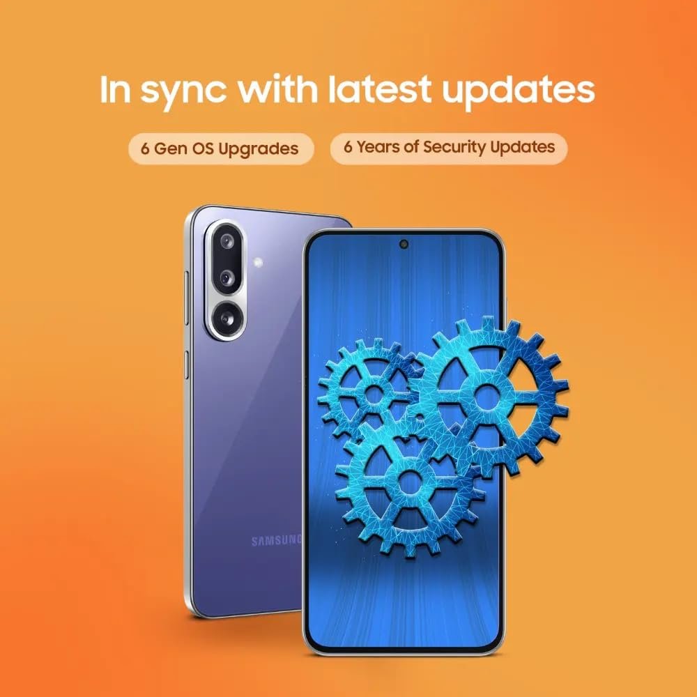 51oz3s7boal. sl1000 Samsung Galaxy F56 5G (Violet, 8GB RAM, 128GB Storage) | Super AMOLED+ 120Hz Display | AI Features | 50MP Triple Camera | 5000 mAh Battery
