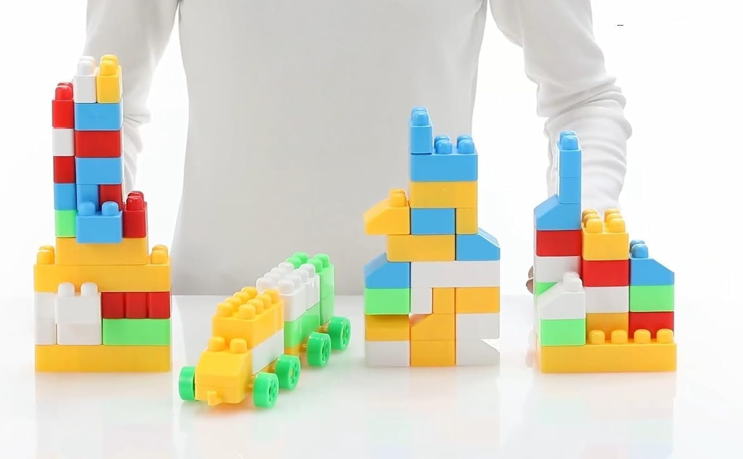 51tocf0czel. sl1500 Humming Bird Kids 80 Pcs Big Mega Sized Blocks Toys Building and Construction Block Set for Children Boys and Girls (Multicolor)