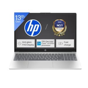 HP 15, Intel Core i3-1315U-13th Gen Laptop (8GB DDR4 Ram,512GB SSD) Anti-Glare, Micro-Edge,15.6''/39.6CMs FHD, Win11,M365 Basic(1yr),Office Home24, Silver,1.59kg, FHD fd0569TU