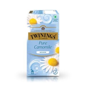 Twinings Chamomile Tea, 25 Teabags, Herbal Infusion Tea, Subtle and Flowery, Light and Gentle Taste, Good Sleep, Stress Relief, Relax - 0.03 Kg